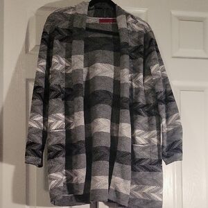 Scarlett Gray and Black Knit Cardigan